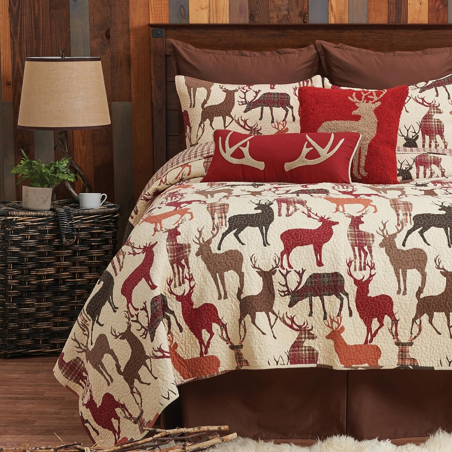 deer twin bedding set