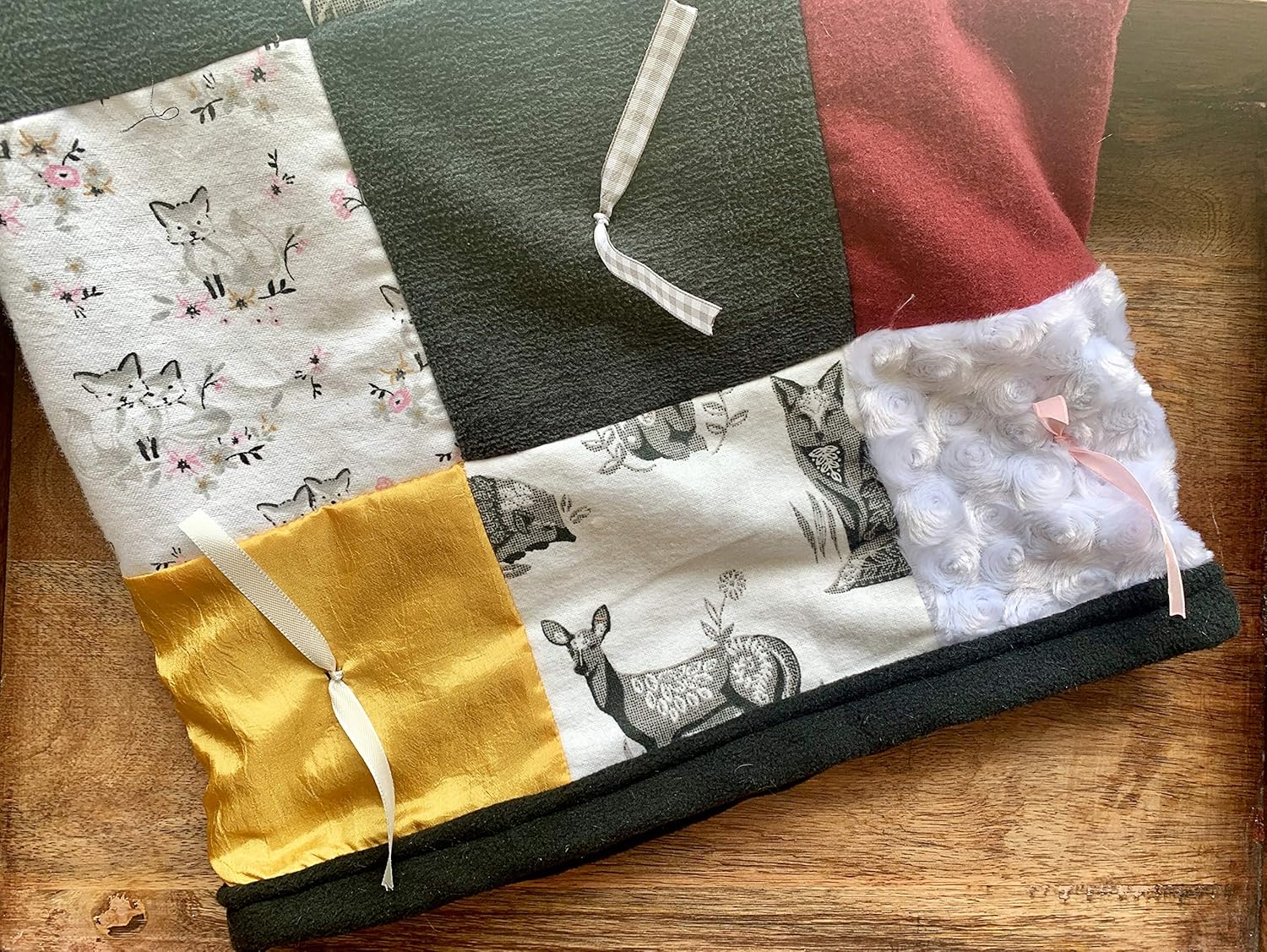 woodland baby blanket