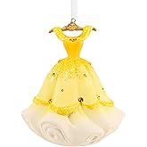 Hallmark Disney Princess Belle's Gown Christmas Ornament, Ceramic, Gifts for Disney Fans