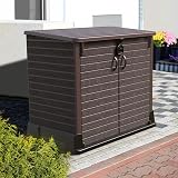 Duramax Cedargrain StoreAway 850L Plastic Garden Storage Shed Dark Brown view 8