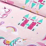 Bloomsbury Mill Kids Cot Bed Duvet Cover Set Unicorn Princess Rainbow 120x150 view 9