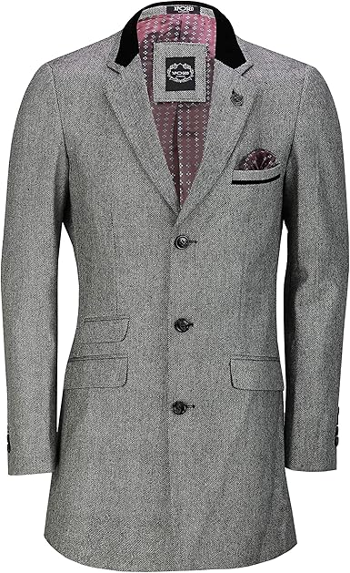 mens long tweed overcoat