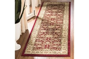 SAFAVIEH Lyndhurst Collection Runner Rug - 2'3" x 6', Red & Ivory, Traditional Oriental Design, Non-Shedding & Easy Care, Ideal for High Traffic Areas in Living Room, Bedroom (LNH212F)