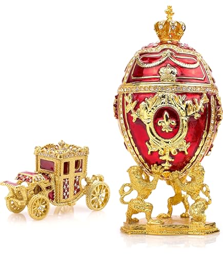 Russian Imperial Style Souvenir Faberge Style First Hen Egg