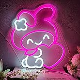 Melody Neon Sign Anime Neon Sign for Wall Decor Janpanese Neon Light for Bedroom Wall Decor Game Room Decor Livingroom Decor for Kids, Anime Gifts for Teens