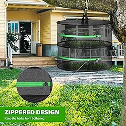 iPower Herb Drying Rack Zippered 2 Layer
