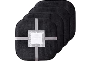 Marina Decoration Premium Thick Comfortable Cushion Memory Foam Chair Pads Honeycomb Pattern Nonslip Rubber Back Seat Topper 