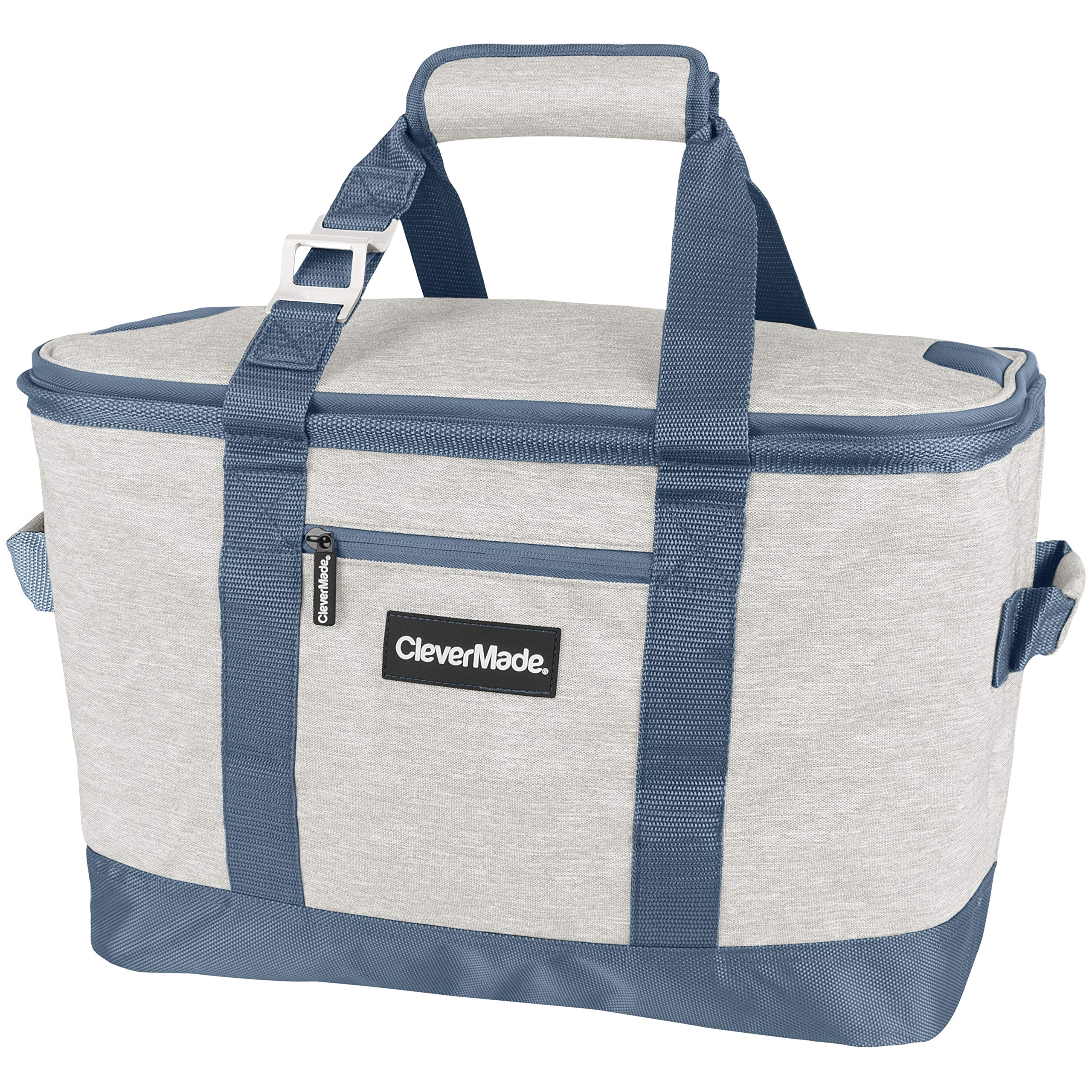 CleverMade Collapsible Cooler Bag Insulated Leakproof 50 Can Soft