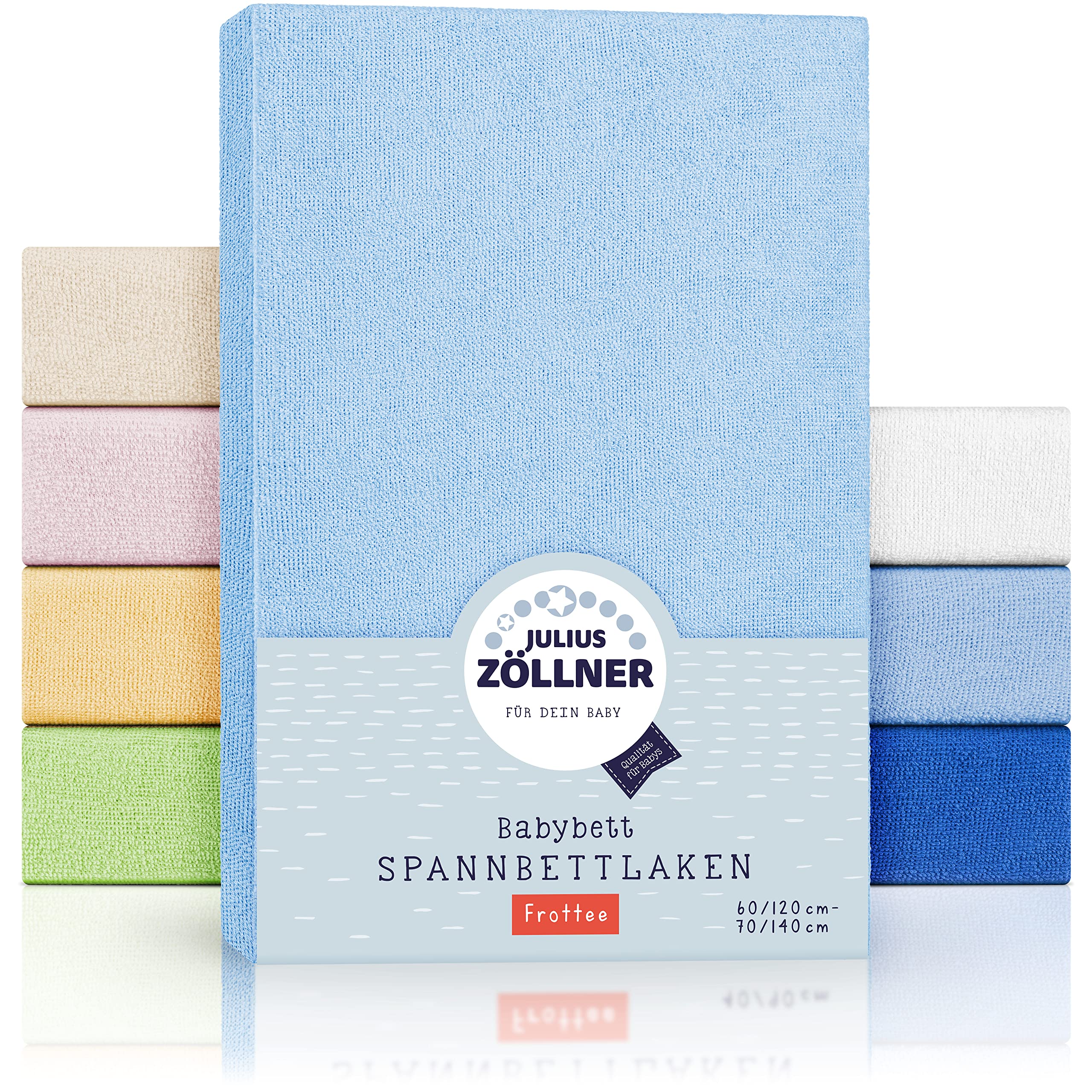 Julius Zöllner – Terry Cloth Fitted Sheet for Children’s Bed, Size:60 x 120 cm/ 70 x 140 cm,