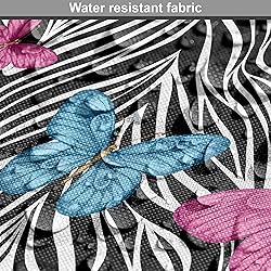 Ambesonne Zebra Print Fabric by The Yard, Colorful