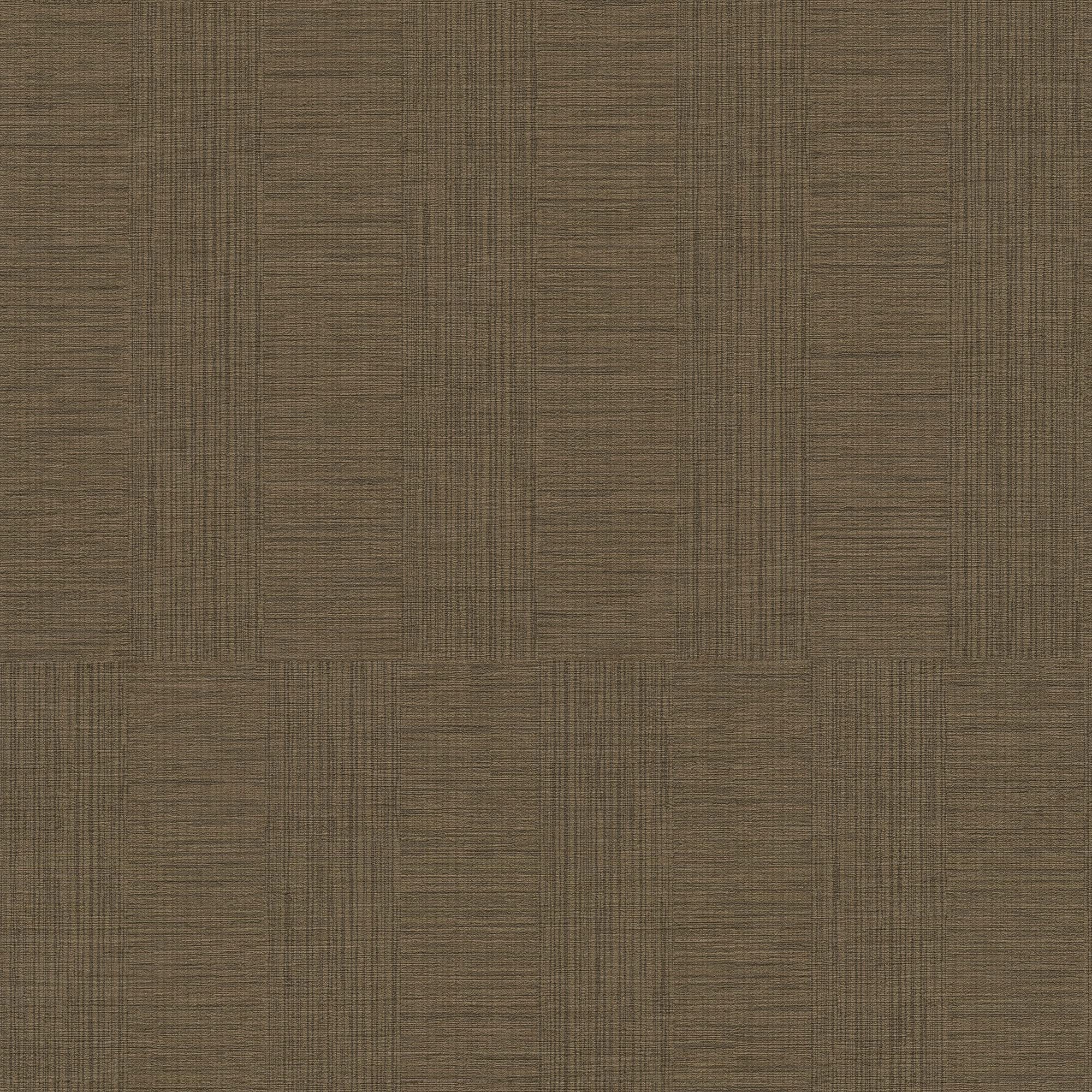 Galerie HV41045 Havana Stripe Weave Motif Wallpaper, Brown, 10.05m x 53cm