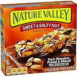 Nature Valley Sweet and Salty Dark Chocolate Peanut and Almond, 6-Count, 1.24-Ounce Bars (Pack of 6)