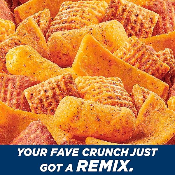 CHEX MIX REMIX ZESTY TACO SAVORY SNACK MIX, SNACK BAG, FAMILY SIZE, 11 OZ