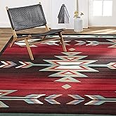Home Dynamix Sagrada Southwest Area Rug , 7'8" x 10'7" inch , Black/Red/Ivory