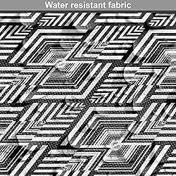 Ambesonne Black and White Fabric by The