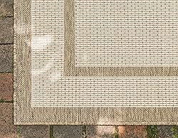 Unique Loom Outdoor Border Collection Area Rug