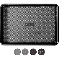 BINO Bakeware Nonstick Cookie Sheet Baking Tray, 9 x 13 Inch - Black | Premium Quality Textured Baking Sheet with Even…