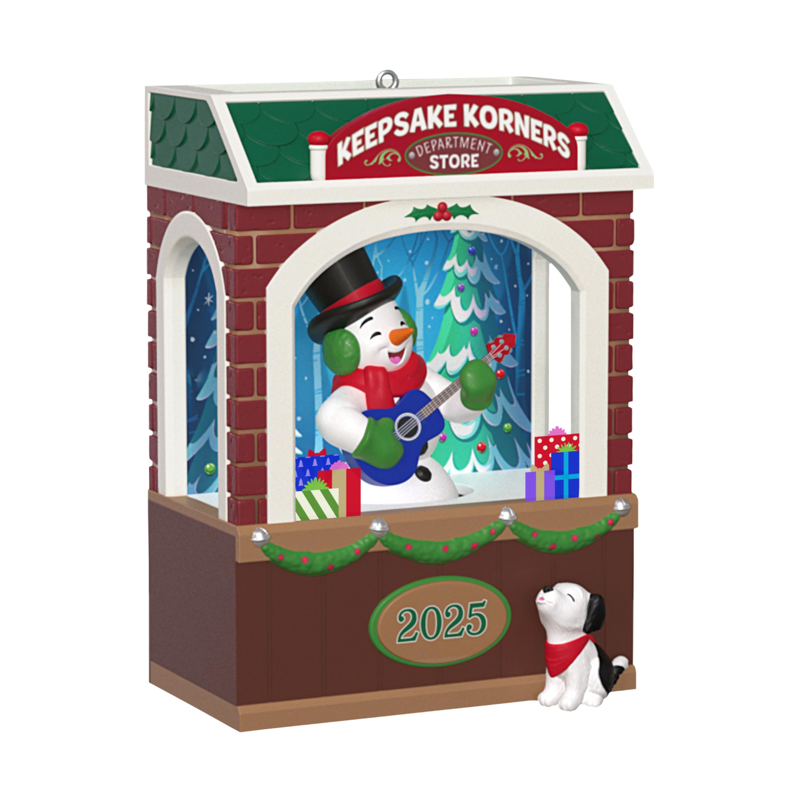 Hallmark Keepsake Christmas Ornament 2025, Rockin’ Window Shopping 2025 Musical with Light and Motion, Snowman Collectors Gifts