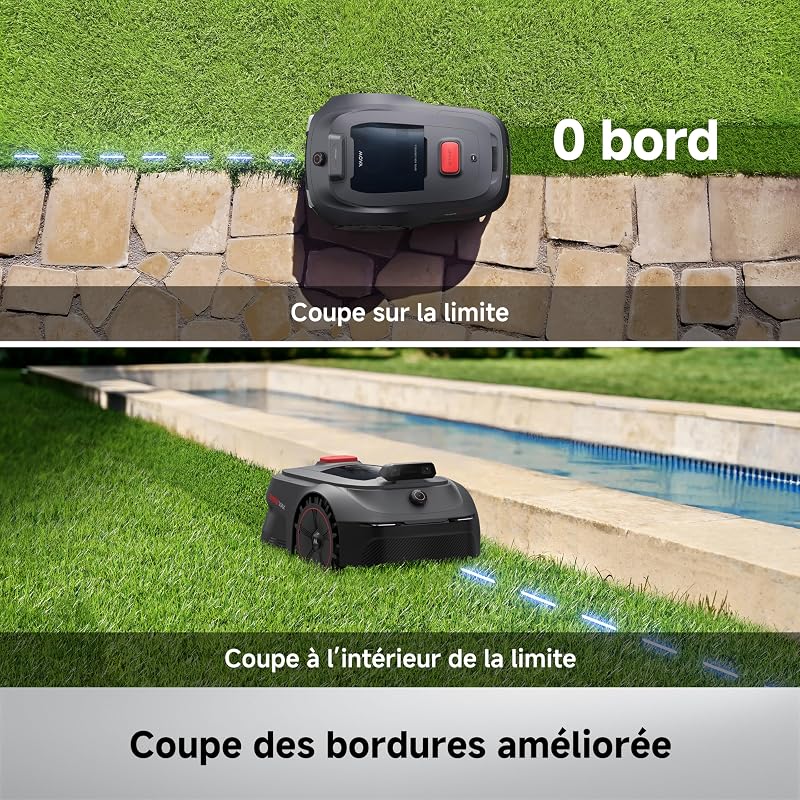 ViAX 500 Robot Tondeuse sans Fil périphérique,LiDAR 360°&Double Vision