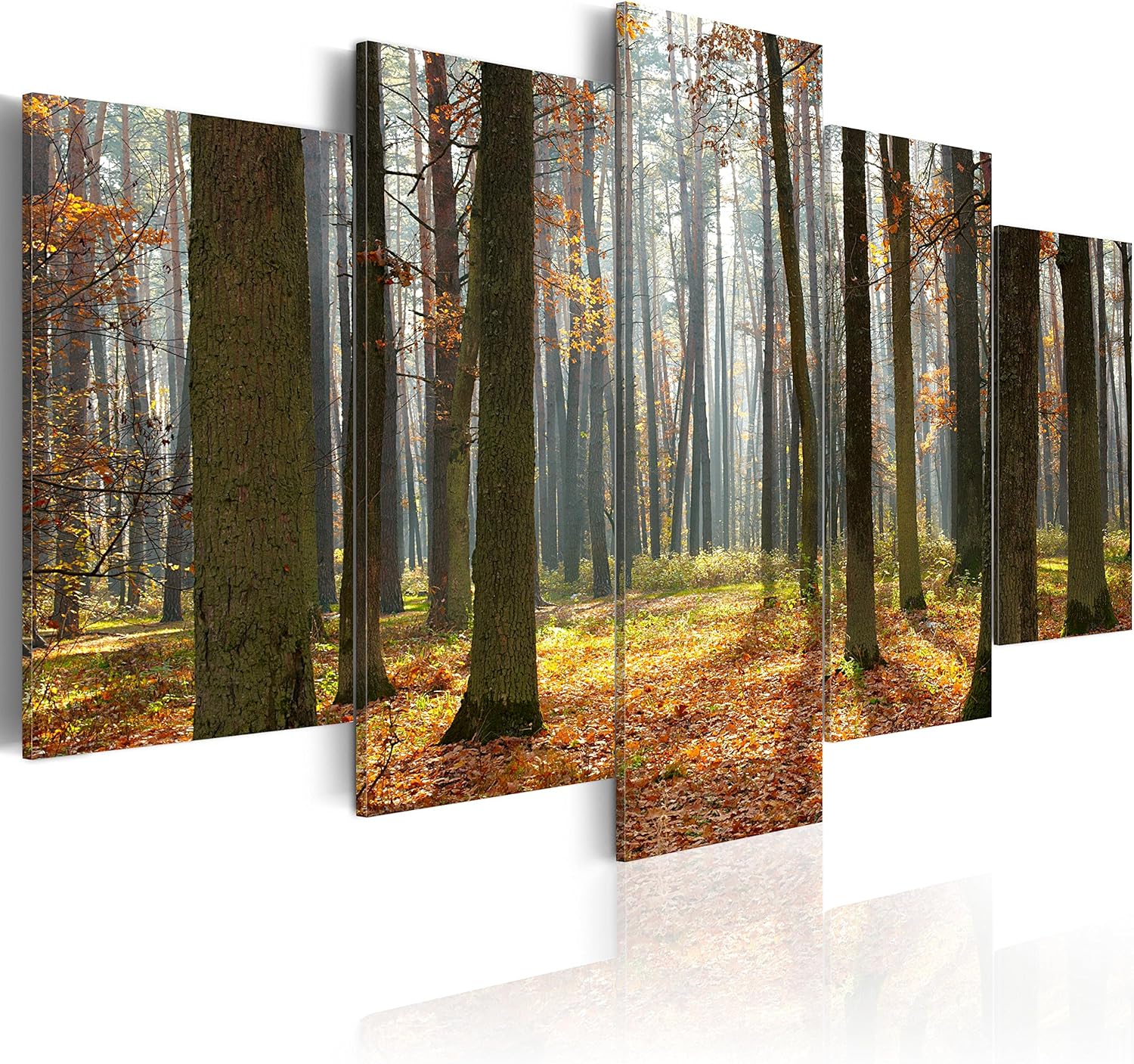 artgeist Canvas Wall Art Print Forest Nature 39.37"x19.68