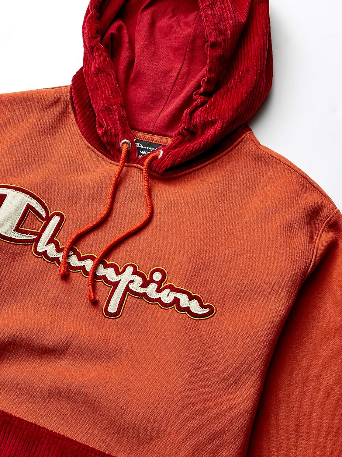 Champion LIFE Men's RW PO Hood W/Corduroy Piecing: Clothing