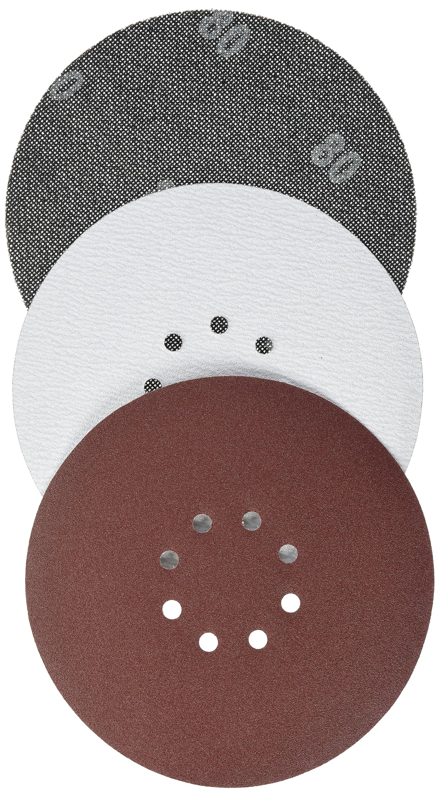 Original Einhell Grille sanding discs set (diameter 225 mm, 15 pieces, suitable for Einhell drywall sanders TE-DW 225 X).