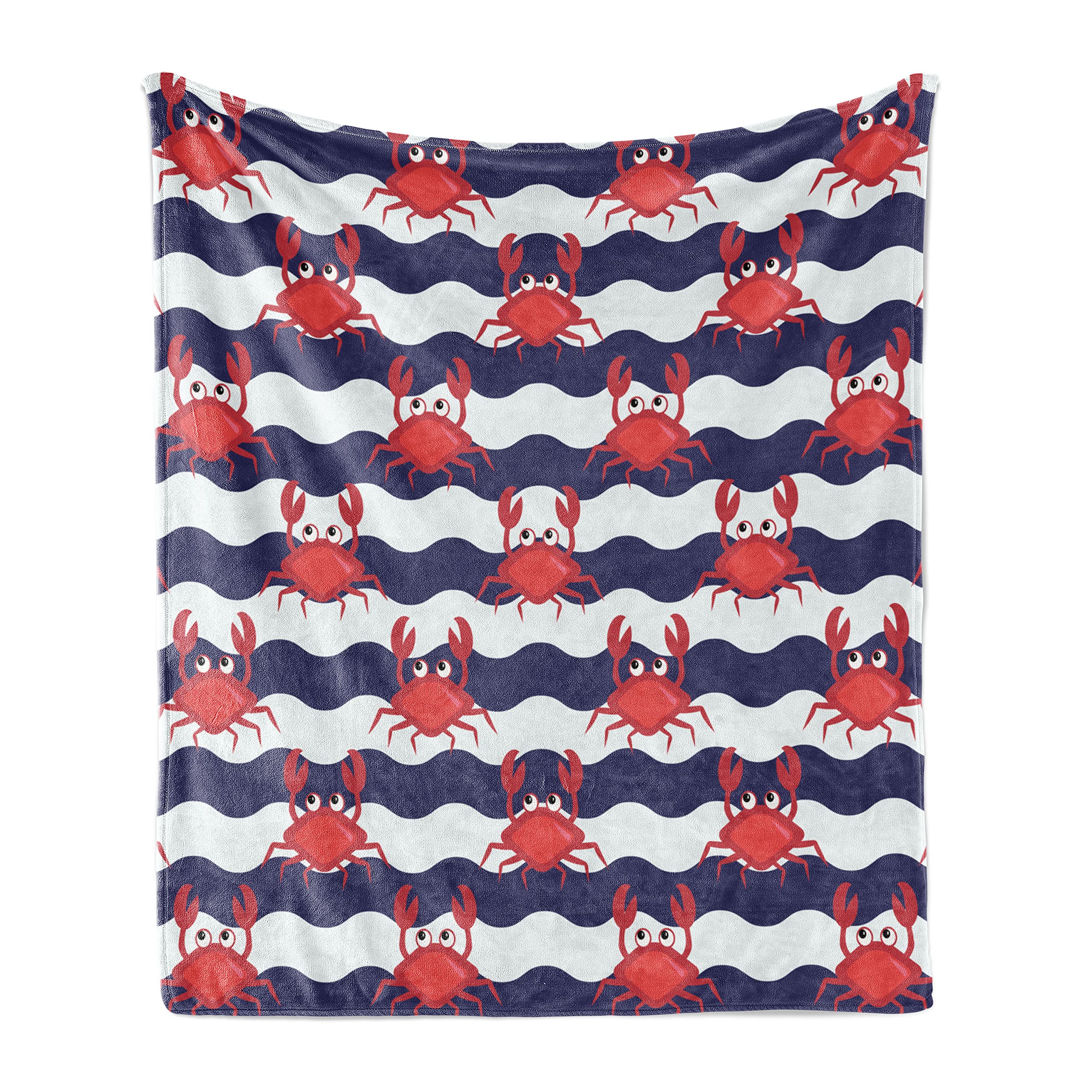 Ambesonne Crabs Soft Flannel Fleece Throw