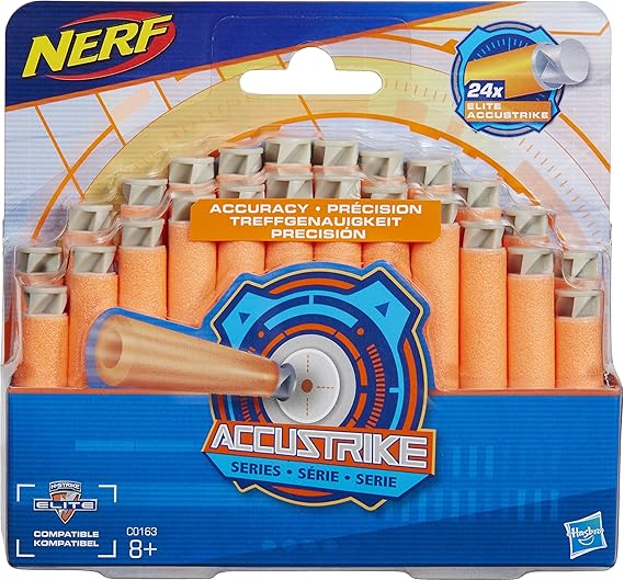 Hasbro Nerf C0163EU4 - ACCUSTRIKE Dart Nachfüllpack, Spielzeugblasterzubehör, 24er Pack