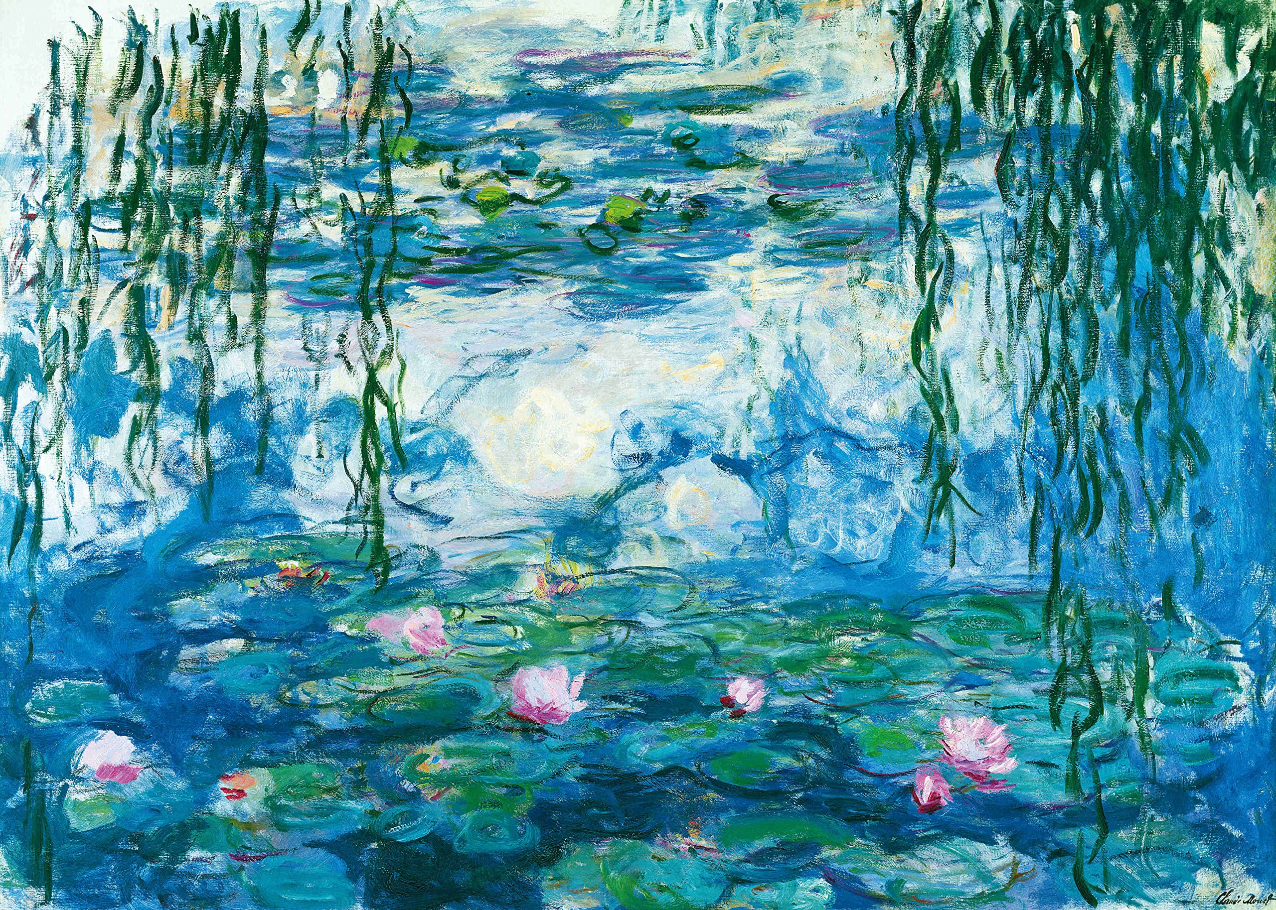 Jigsaw Puzzles for Adults 1000 Piece Waterlilies by Claude Monet 27.56 x 19.69 Inch Jigsaw Puzzles for Adults Educational Game 1000 Pieces Monet Puzzles for Adult Kid — image 1
