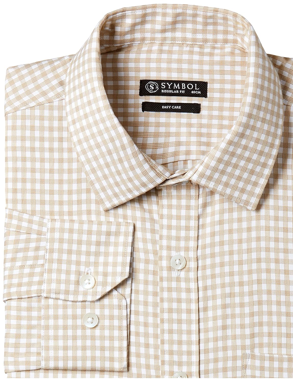 symbol amazon brand men's regular fit formal shirt