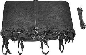 Upper Bounce Trampoline Net – Trampoline Safety Nets for Round Trampolines Using Variant Arches - Breathable UV and Weather-Resistant Trampoline Net Replacement with Top Sleeves