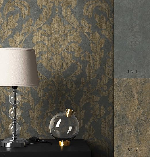 Newroom Barocktapete Tapete Schwarz Ornament Barock Vliestapete Gold Vlies Moderne Design Optik Barocktapete Wohnzimmer Glamour Inkl Tapezier Ratgeber Amazon De Baumarkt