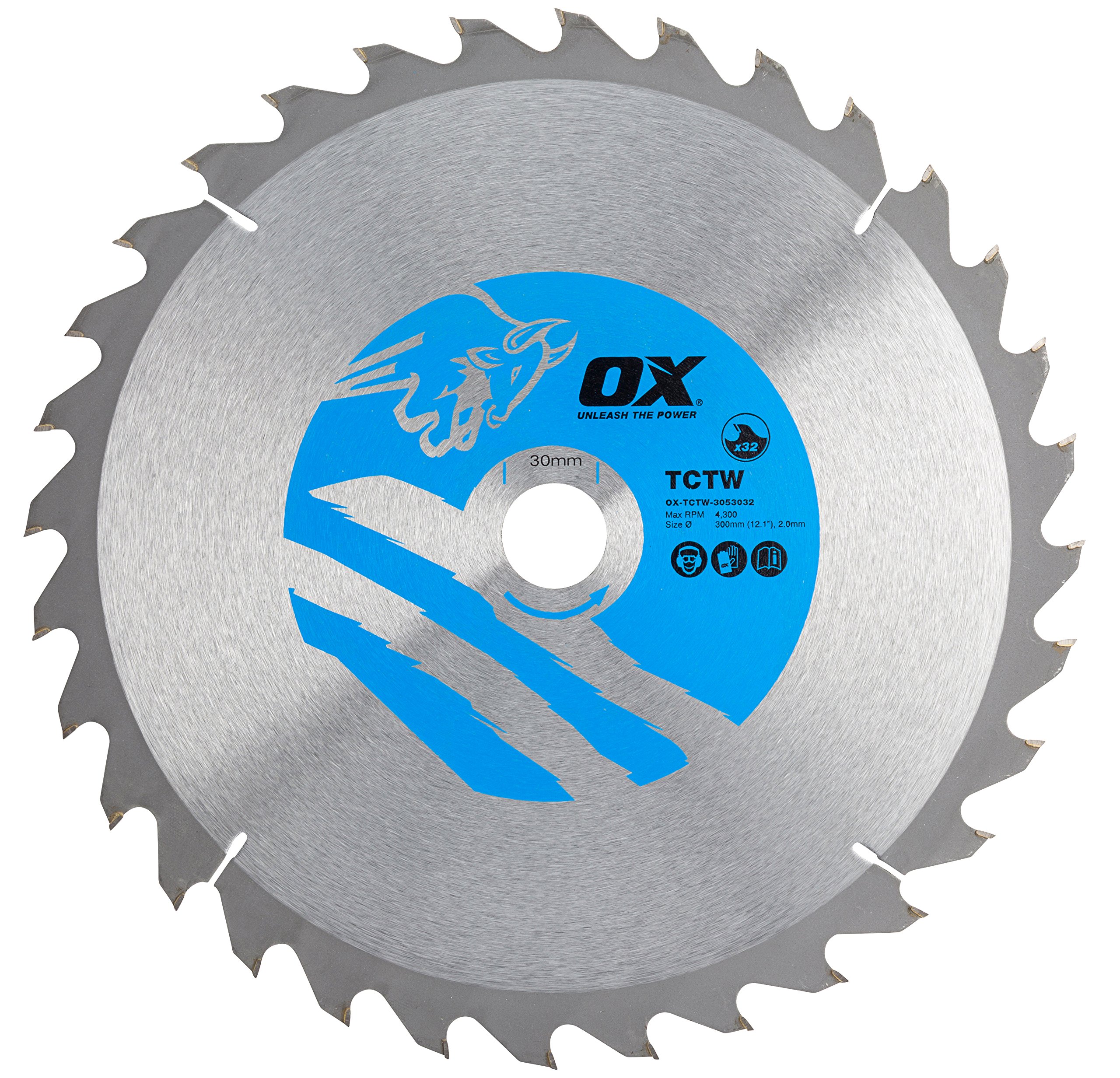 OX Wood Cutting Circular Saw Blade 305/30mm, 32 Teeth ATB