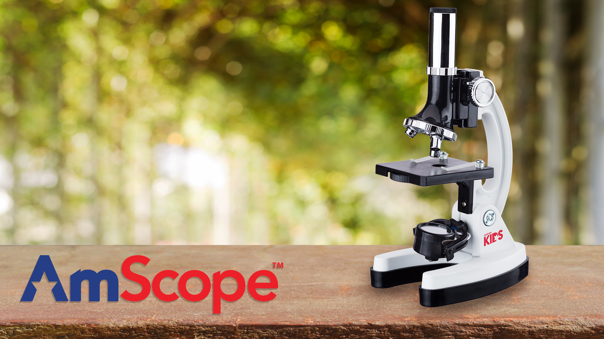 6 AmScope+120X+1200X+M30+ABS+KT2+W+Beginner+Microscope