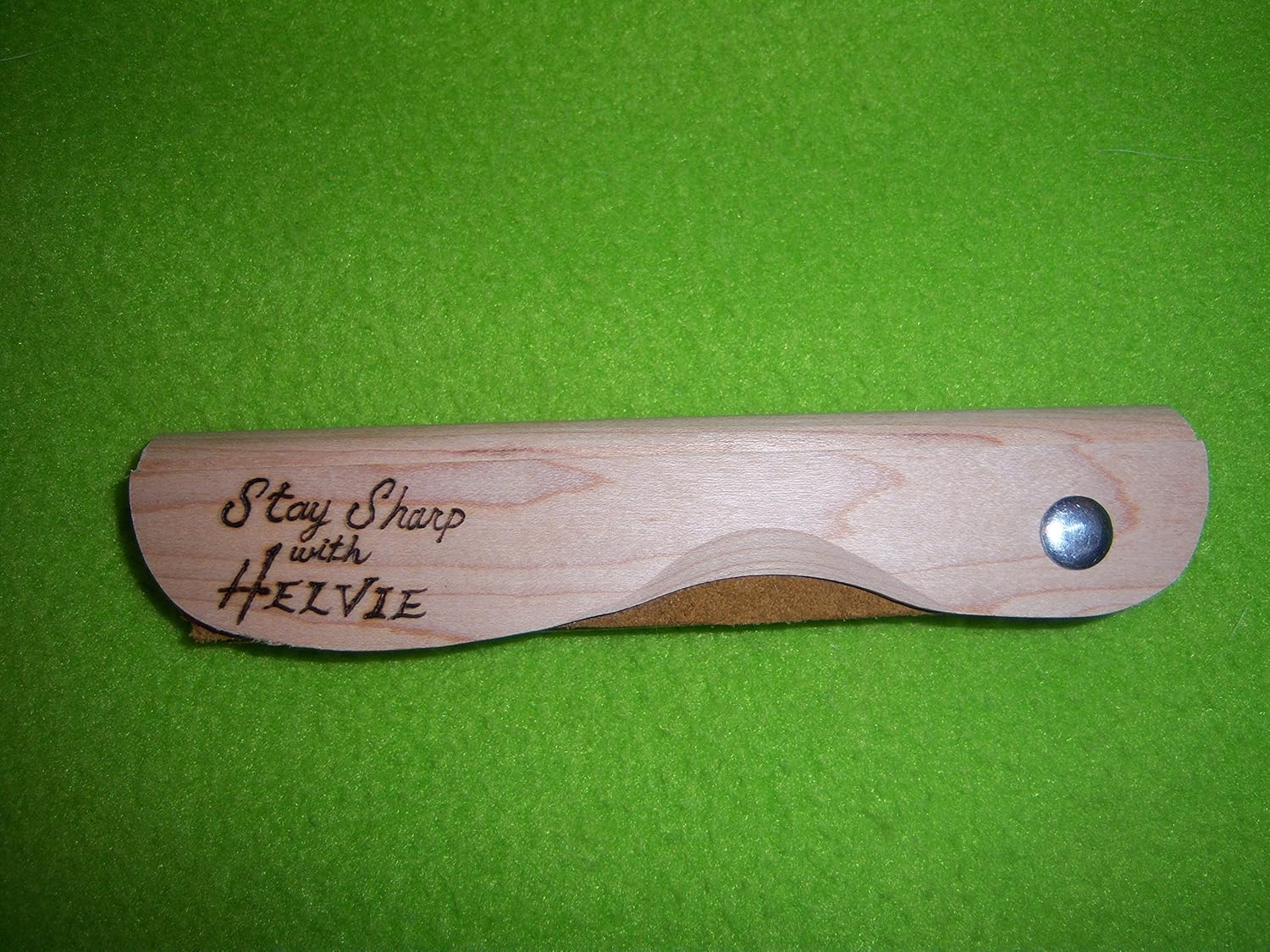 Helvie Wood Carving Knives Switchblade Style Strop Helvie Knives