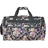 World Traveler Floral 22-inch Carry-on Duffle Bag with Adjustable Shoulder Strap