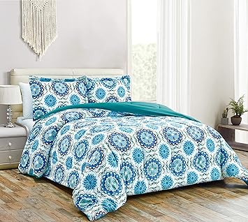 Amazon Com Collection Lily 3 Piece Microfiber Reversible Down