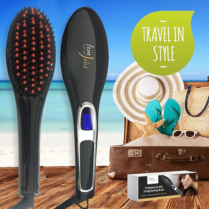 femjolie hair straightening brush