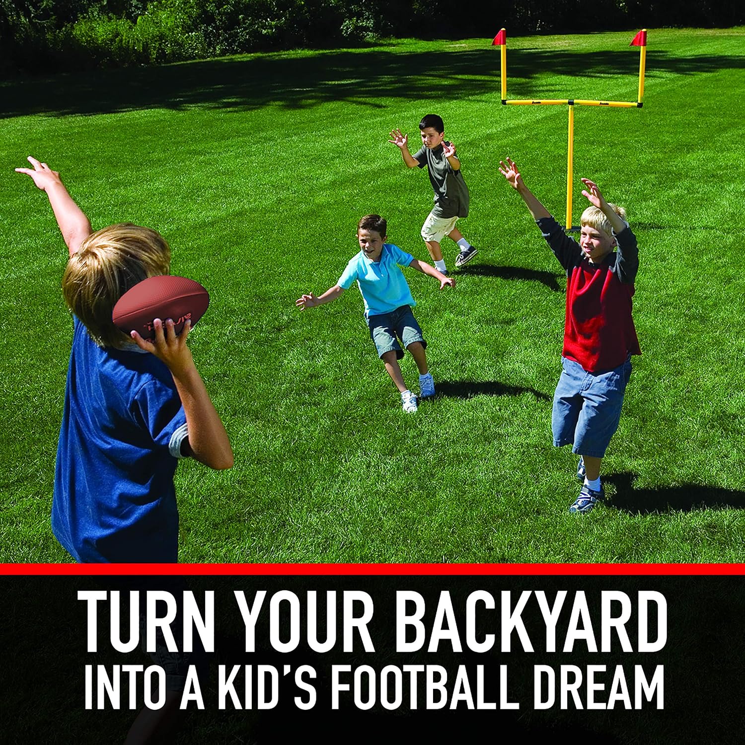 Amazon Com Franklin Sports Youth Football Goal Post Set Kids
