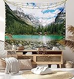 Ambesonne Landscape Tapestry, Canada Ohara Lake