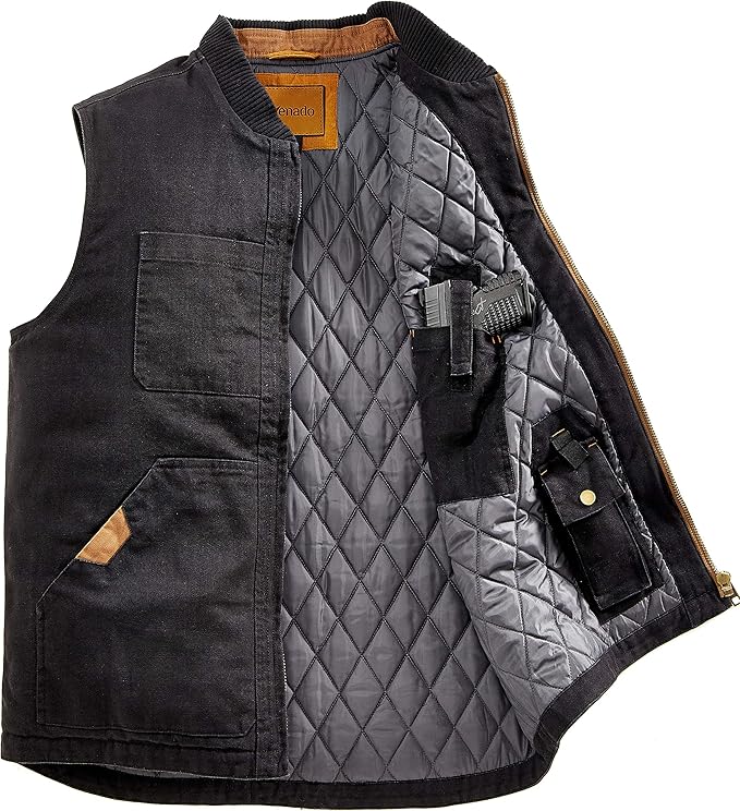 Venado Concealed Carry Vest for Men Heavy Duty Canvas