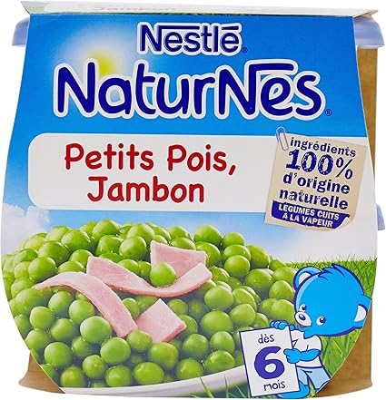 Nestle Bebe Naturnes Petits Pois Jambon Plat Complet Des 6 Mois 2 X 0 G Amazon Fr Amazon Pantry
