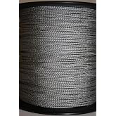 Silver &amp; Black Speckled BCY #24 D Loop Rope Release Material 25'