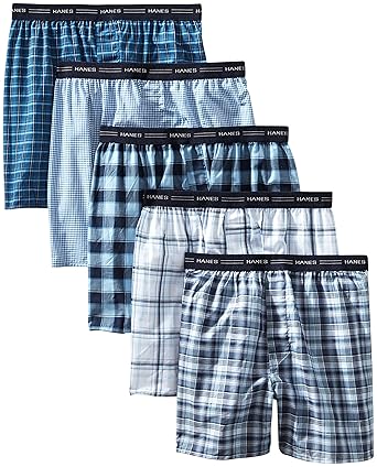 Hanes Mens 5-pk. Tartan Boxers