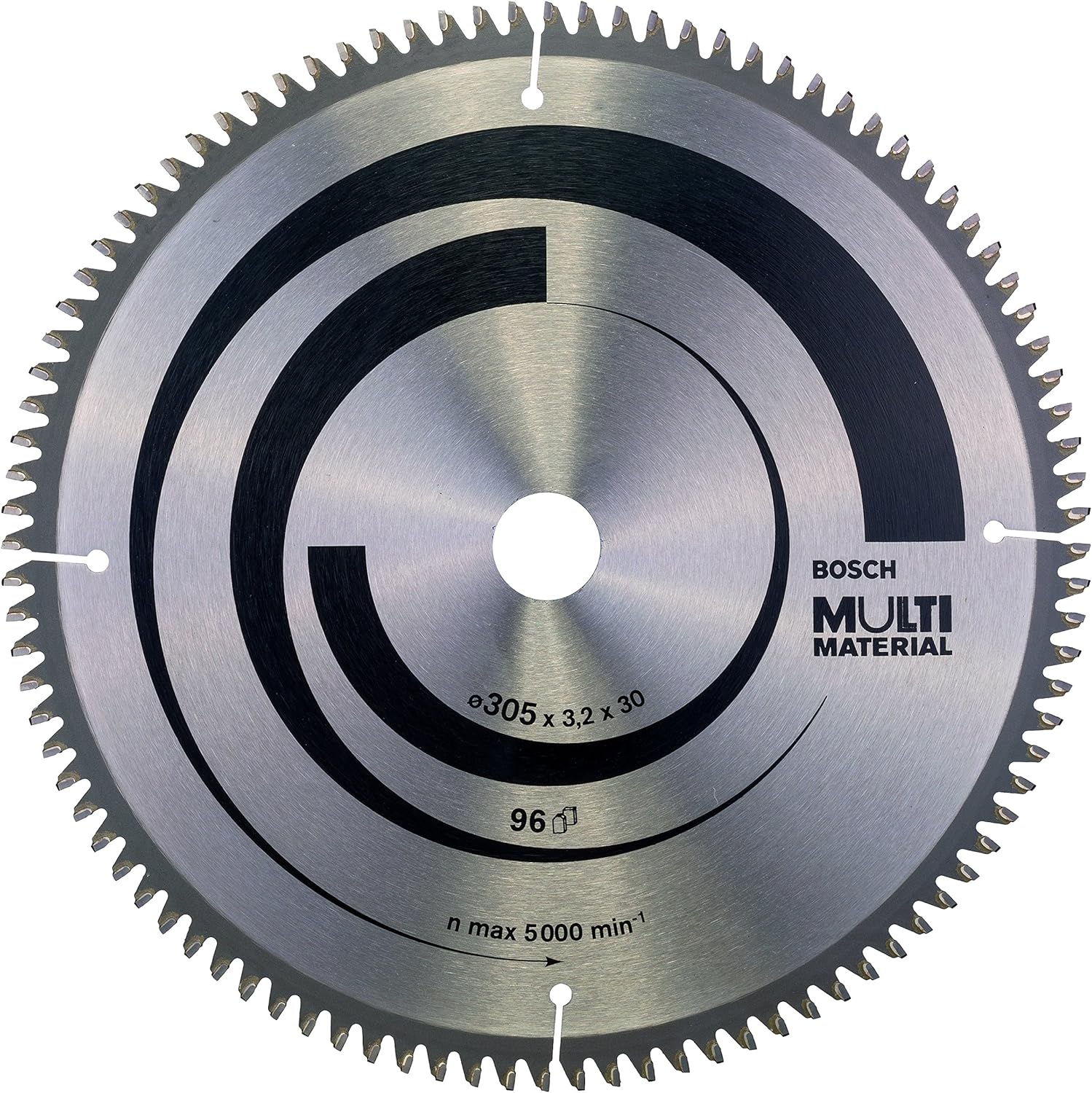 Bosch 1x PRO Multi Material Circular Saw Blade for Corded Mitre Saws (for Aluminium Plastics, diameter mm