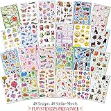 Fun Stickers Children Sticker Pack 850+ 48 Sheets Animals Cars Princess Gift view 6