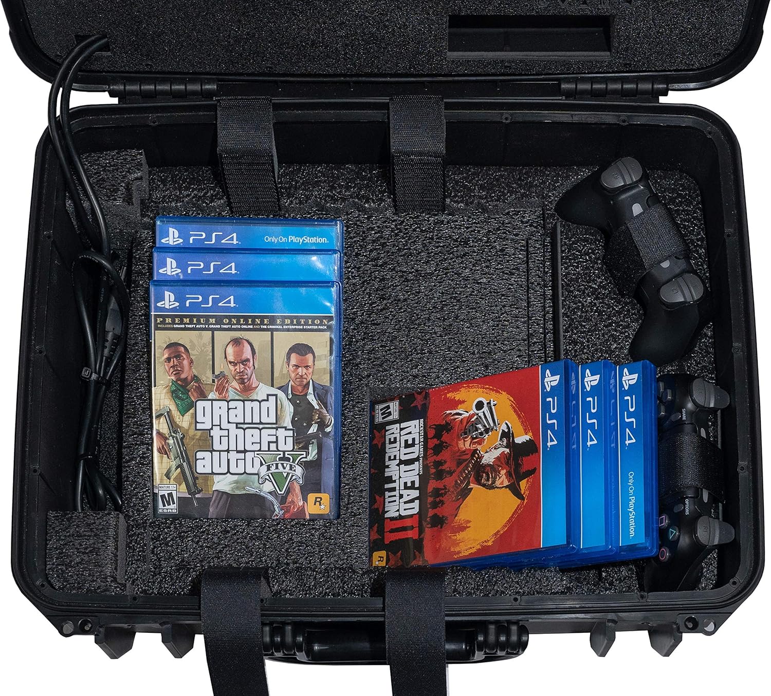 Case Club Waterproof Playstation 4 Portable Gaming Station With Built