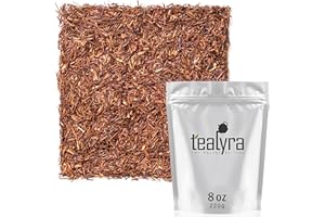 Tealyra - Pure Rooibos Red Herbal Tea - African Red Bush Loose Leaf Tea - High in Antioxidants - Relax - Detox - Low Blood Pressure - Kids Welcome - Caffeine-Free - 220g (8-ounce)
