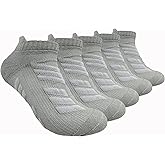 Hycome 5Pairs Men Women Sport Running Ankle Socks with Cushion Low Cut Athletic Sport Socks