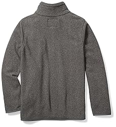 Amazon Essentials Boys' Polar Fleece Full-Zip Mock